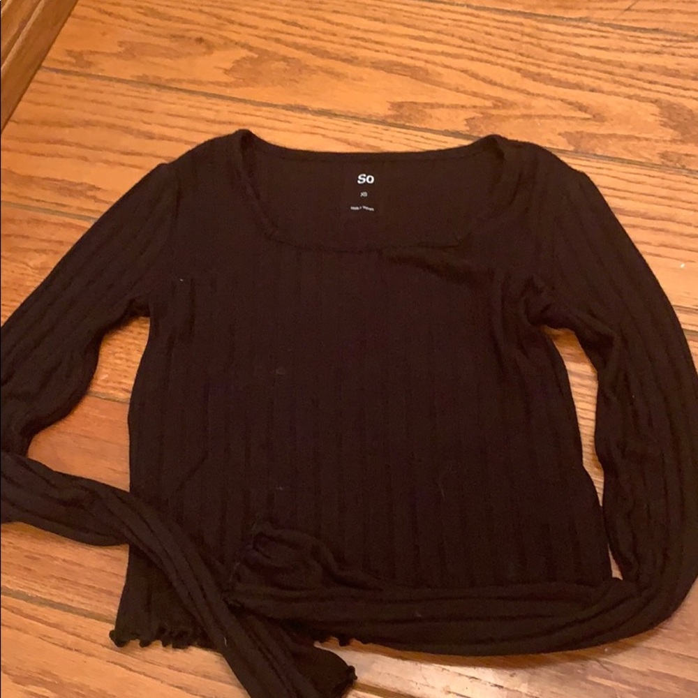 soft black long sleeve